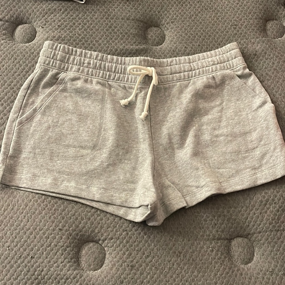 Grey sweatpants shorts